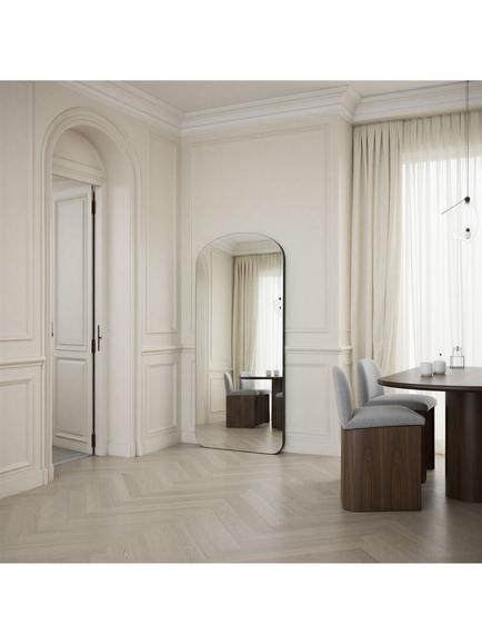 Yearn Soho Full-Length Arched Wall Mirror, 170 x 80cm - view 2, Black