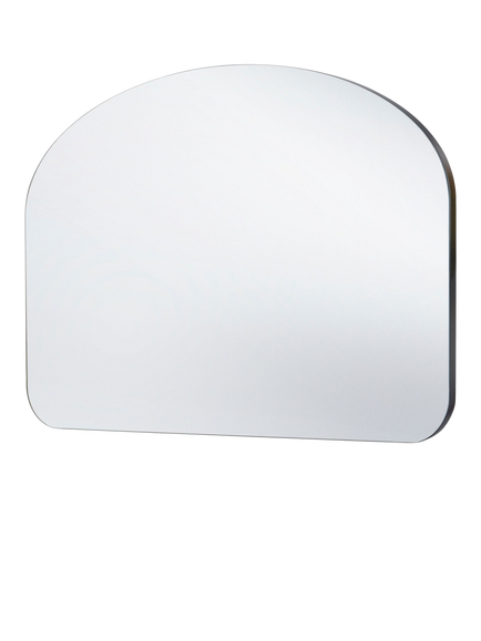 Yearn Soho Arched Overmantel Wall Mirror, 70 x 90cm - view 2, Black