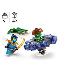 LEGO Ninjago 71849 Nya vs. Mutation Monster Spinner Battling Tops Toy - view 2, Multi