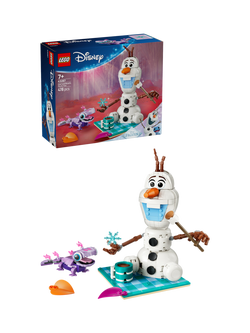 LEGO Disney 43287 Frozen Olaf and Bruni’s Picnic Fun Building Toy, Multi