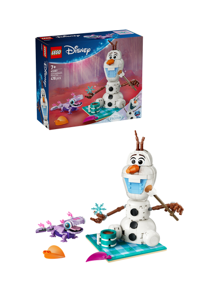 LEGO Disney 43287 Frozen Olaf and Bruni’s Picnic Fun Building Toy, Multi