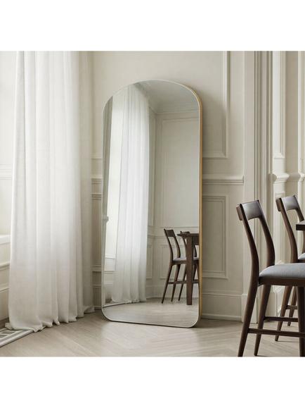 Yearn Soho Full-Length Arched Wall Mirror, 170 x 80cm, Gold