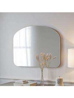 Yearn Soho Arched Overmantel Wall Mirror, 70 x 90cm, Gold