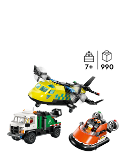 LEGO City 60505 Airplane, Service Truck & Hovercraft Remix Set - view 2, Multi