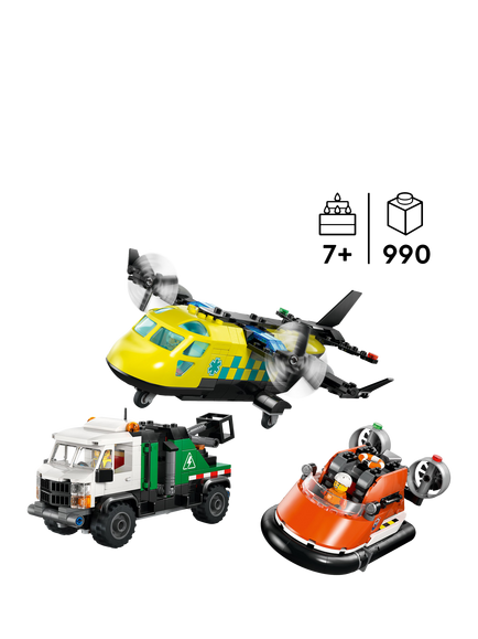 LEGO City 60505 Airplane, Service Truck & Hovercraft Remix Set - view 2, Multi