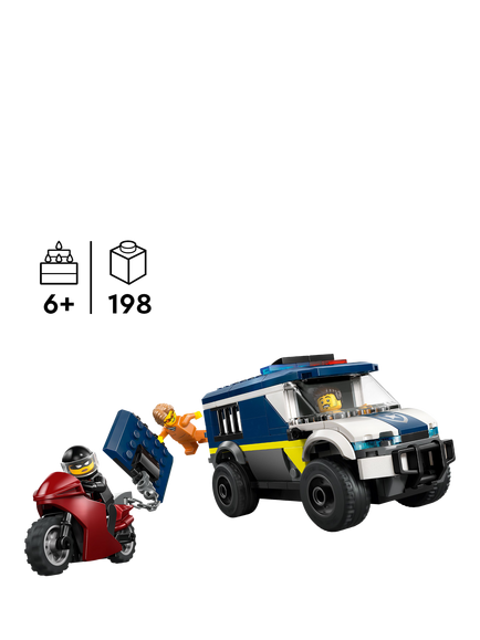 LEGO City 60479 Police Prisoner Transport Van Building Set - view 2, Multi