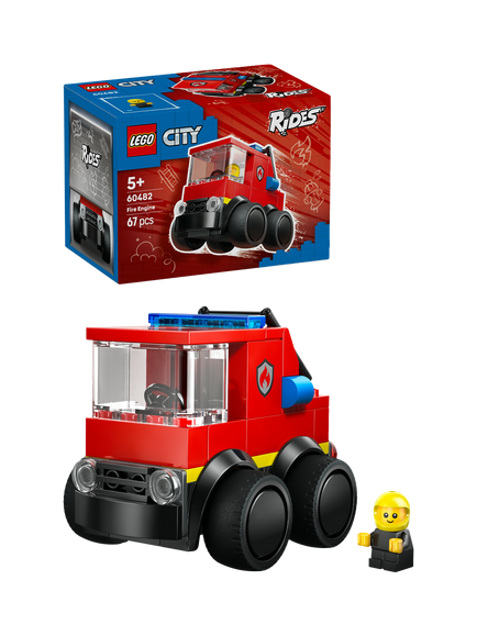 LEGO City 60482 Rides Fire Engine Mini Building Kit, Multi