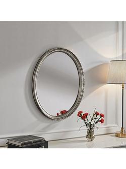 Yearn Oval Wall Mirror, 69 x 58cm - view 2, Silver