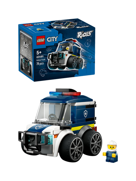 LEGO City 60481 Rides Police Truck Mini Building Kit, Multi