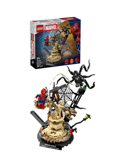 LEGO Marvel 76334 Epic Battle: Spider-Man vs. Sandman Building Toy, Multi