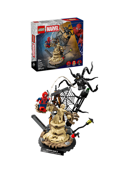 LEGO Marvel 76334 Epic Battle: Spider-Man vs. Sandman Building Toy, Multi