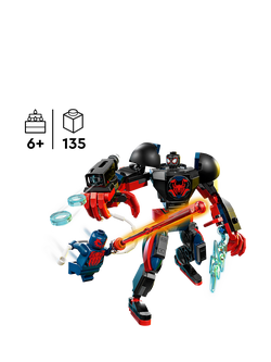 LEGO Marvel 76337 Miles Morales Mech vs. Spider-Man 2099 Toy - view 2, Multi
