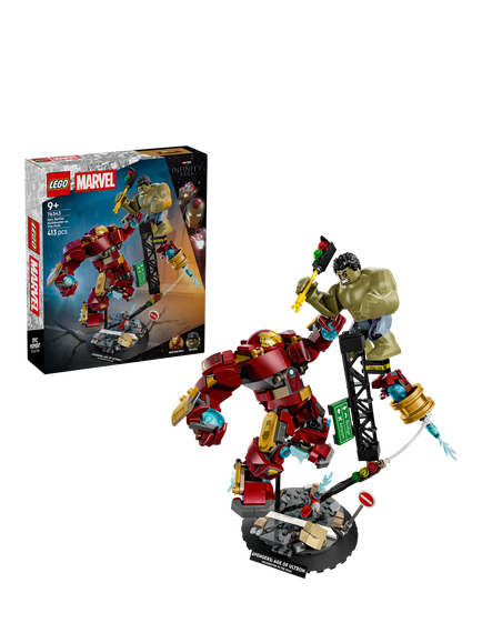 LEGO Marvel 76343 Epic Battle: Hulkbuster vs. The Hulk Building Toy, Multi