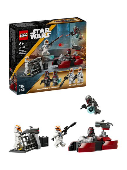 LEGO Star Wars 75449 The Clone Wars Siege of Mandalore Battle Pack Building Toy, Multi
