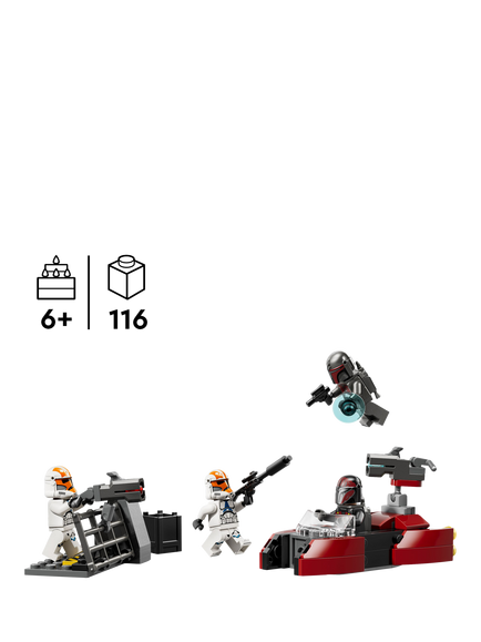 LEGO Star Wars 75449 The Clone Wars Siege of Mandalore Battle Pack Building Toy - view 2, Multi
