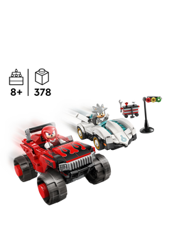 LEGO Sonic the Hedgehog 77118 Silver's Car vs. Knuckles' Monster Truck Toy - view 2, Multi