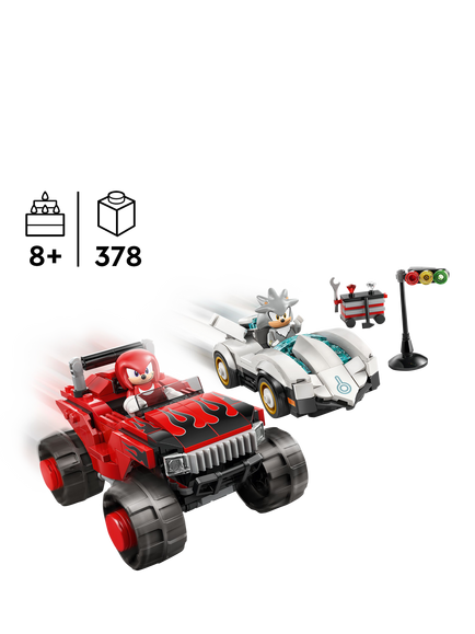 LEGO Sonic the Hedgehog 77118 Silver's Car vs. Knuckles' Monster Truck Toy - view 2, Multi