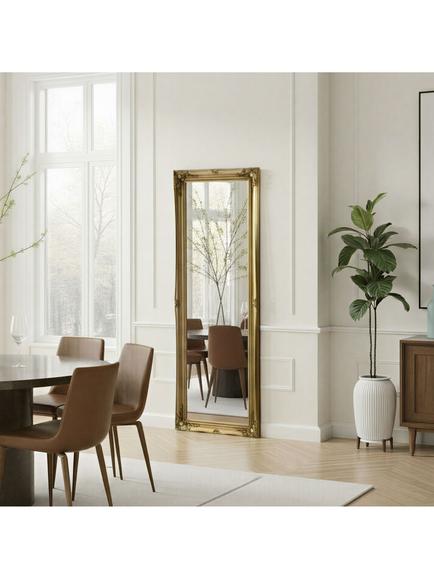Yearn French Rectangular Wall Mirror, 166 x 60cm, Gold