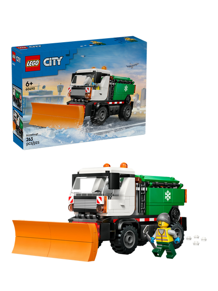 LEGO City 60490 Snowplough Truck Toy Building Set, Multi