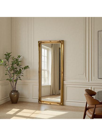 Yearn French Rectangular Wall Mirror, 166 x 75cm, Gold