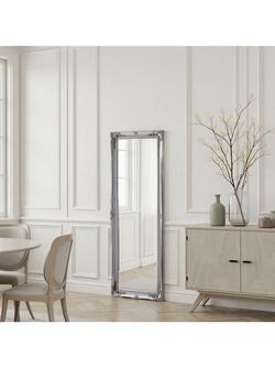 Yearn French Rectangular Wall Mirror, 166 x 60cm, Silver