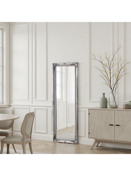 Yearn French Rectangular Wall Mirror, 166 x 60cm, Silver