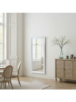 Yearn French Rectangular Wall Mirror, 166 x 75cm - view 2, White