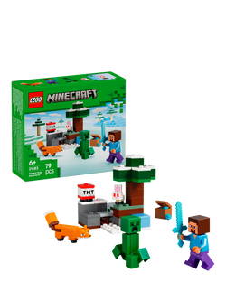 LEGO Minecraft 21583 Steve's Taiga Adventure Building Toy, Multi