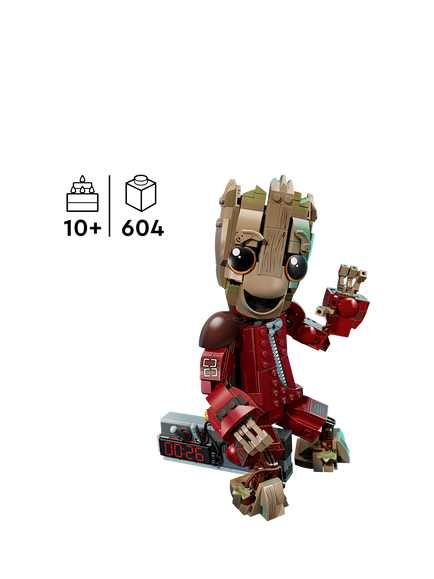 LEGO Marvel 76341 Guardians of the Galaxy Ravager Jumpsuit Groot - view 2, Multi