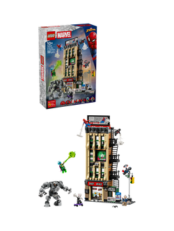 LEGO Marvel 76342 Spider-Man vs. Mysterio: The Daily Bugle Building Toy, Multi