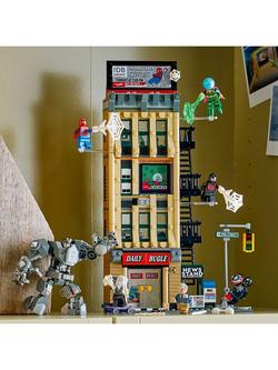 LEGO Marvel 76342 Spider-Man vs. Mysterio: The Daily Bugle Building Toy - view 2, Multi
