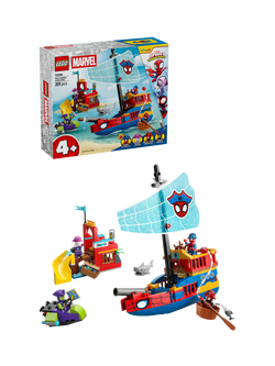 LEGO Marvel 11208 Team Spidey Pirate Ship Creative Building Toy, Multi