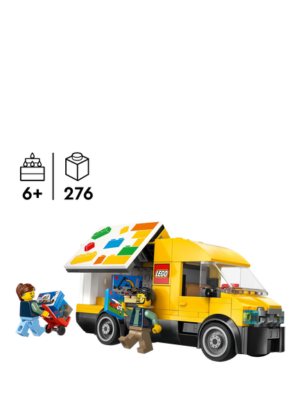 LEGO City 60500 The LEGO Van Toy Truck Building Kit - view 2, Multi