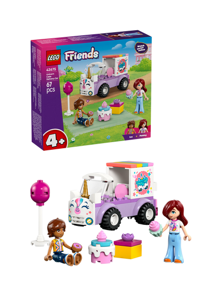 LEGO Friends 42675 Unicorn Cake Delivery Car Toy, Multi