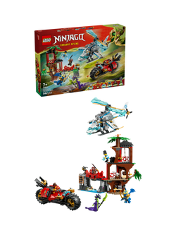 LEGO Ninjago 71857 Ninja Vehicle Tree House Battle Building Toy, Multi