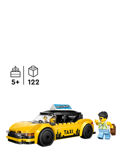 LEGO City 60487 Yellow Taxi Model Car Playset - view 2, Multi