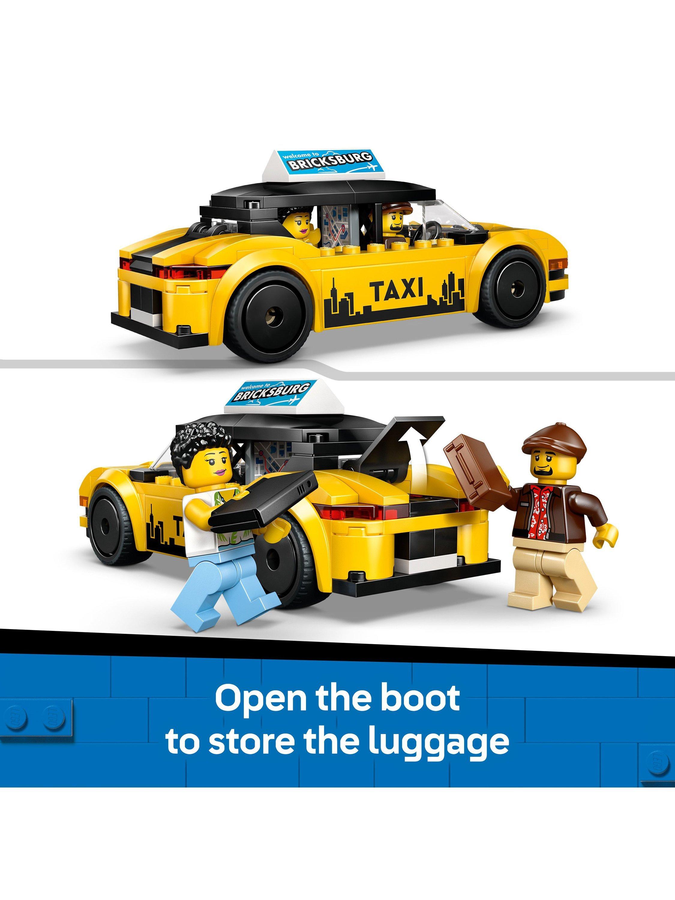 LEGO City 60487 Yellow Taxi Model Car Playset