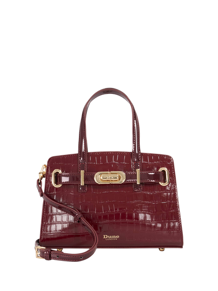 Dune London Dinkydefine Belted Grab Bag, Burgundy, Burgundy