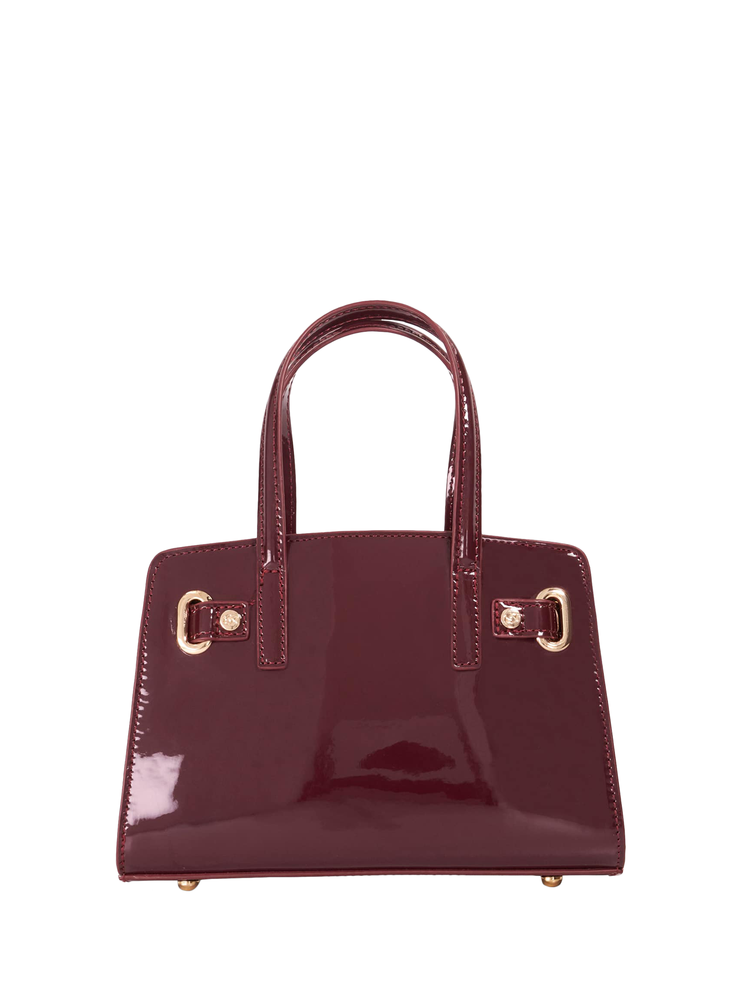 Product image 3 of 5, which shows Dune London Dinkydefine Belted Grab Bag, Burgundy