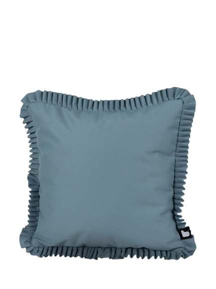 Extreme Lounging Frilled Outdoor Cushion, Sea Blue