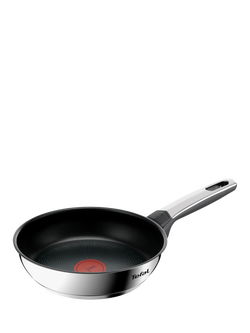Tefal Emotion Plus Stainless Steel Non-Stick Deep Frying Pan, Silver