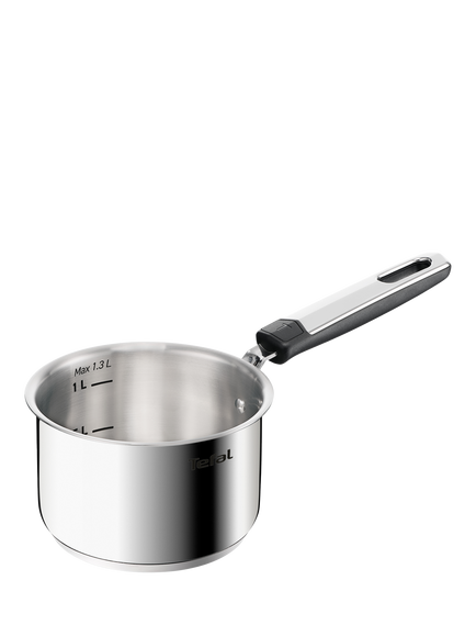 Tefal Emotion Plus Stainless Steel Uncoated Milk Pan, 14cm, Silver