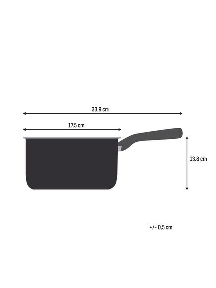 Tefal Emotion Plus Stainless Steel Uncoated Saucepan & Lid - view 2, Silver