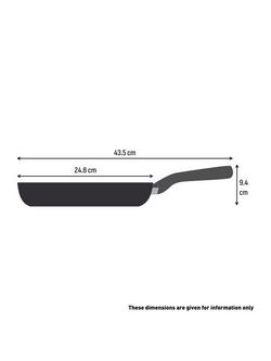 Tefal Expertise Plus Aluminium Non-Stick Frying Pan - view 2, Speckled Black