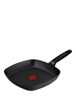 Tefal Expertise Plus Aluminium Non-Stick Grill Pan, 26cm, Speckled Black
