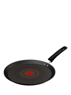 Tefal Excellence Fusion Aluminium Non-Stick Pancake Pan, 25cm, Black