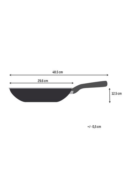 Tefal Emotion Plus Stainless Steel Non-Stick Deep Wok, 28cm - view 2, Silver