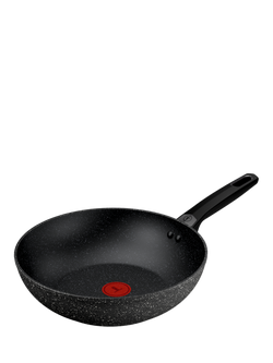 Tefal Expertise Plus Aluminium Non-Stick Wok, 28cm, Speckled Black