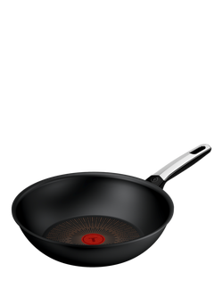 Tefal Excellence Fusion Aluminium Non-Stick Wok, 28cm, Black