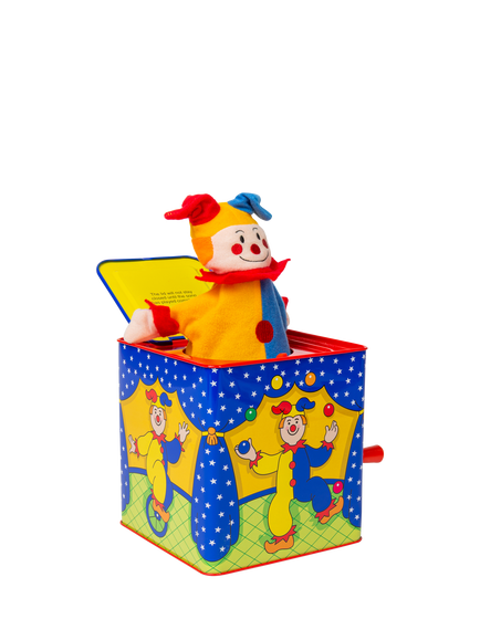 Bigjigs Toys Schylling Musical Jester Jack in the Box, Multicoloured
